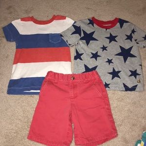 Crewcuts Gap Janie & Jack shirts & shorts set
